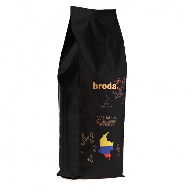 Kawa świeżo palona • broda. coffee • COLUMBIA Excelso Medelin 100% Arabica • 500g